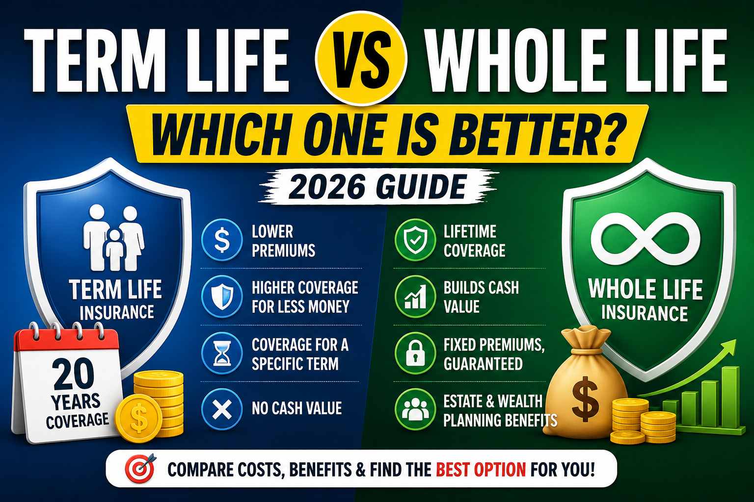 Term Life Insurance vs Whole Life Insurance