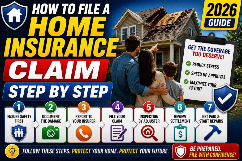 How to File a Home Insurance Claim Step by Step
